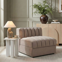 Load image into Gallery viewer, Rummi - Velvet Performance Fabric Upholstered Modular Armless Chair

