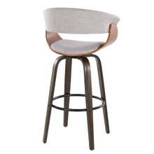 Load image into Gallery viewer, Vintage Mod - Mid Century Modern Fixed Height Barstool With Swivel &amp; Round Footrest (Set of 2)
