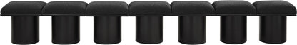 Pavilion - 7 Piece Modular Bench With Black Base