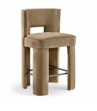 Load image into Gallery viewer, Zuno - Velvet Performance Fabric Upholstered Counter Stool (Set of 2)
