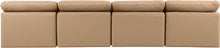 Load image into Gallery viewer, Indulge - Faux Leather 4 Piece Modular Armless Sofa - Tan
