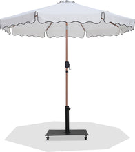 Load image into Gallery viewer, Amalfi - Aluminum Patio Umbrella - Black Base / Light Brown Pole
