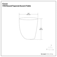 Load image into Gallery viewer, Cavan - Cast Aluminum Side Table - Antique Brass
