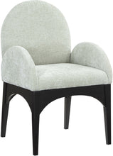 Load image into Gallery viewer, Waldorf - Chenille Dining Arm Chair With Black Legs
