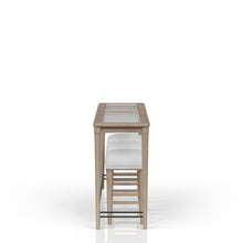 Load image into Gallery viewer, Citrus Heights - Frosted Glass Console Table With 3 Stools - Sand
