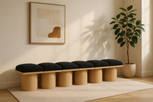 Load image into Gallery viewer, Pavilion - 6 Piece Modular Bench With Natural Base
