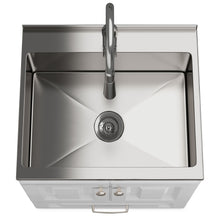 Load image into Gallery viewer, Lawrence - Laundry Cabinet With Faucet And Stainless Steel Sink
