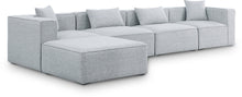Load image into Gallery viewer, Cube - Linen 5 Piece Modular Sectional With Chaise
