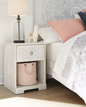 Load image into Gallery viewer, Paxberry - One Drawer Night Stand - Open Cubby - Whitewash
