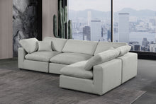 Load image into Gallery viewer, Comfy - 4 Piece Linen Fabric Modular Armless Sectional
