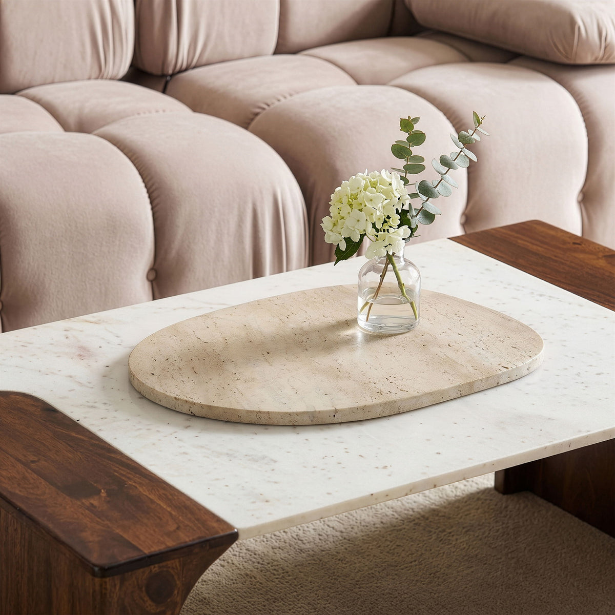 Livia - Genuine Marble Decorative Tray