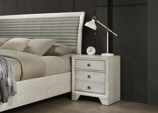 B320 - Oak Night Stand - Antique White