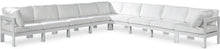 Load image into Gallery viewer, Nizuc - Outdoor Patio 9 Piece Modular Sectional With White Frame
