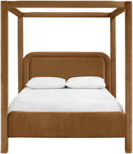 Load image into Gallery viewer, Salina - Velvet Upholstered Bed - Saddle
