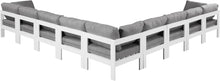 Load image into Gallery viewer, Nizuc - Outdoor Patio 9 Piece Modular Sectional With White Frame

