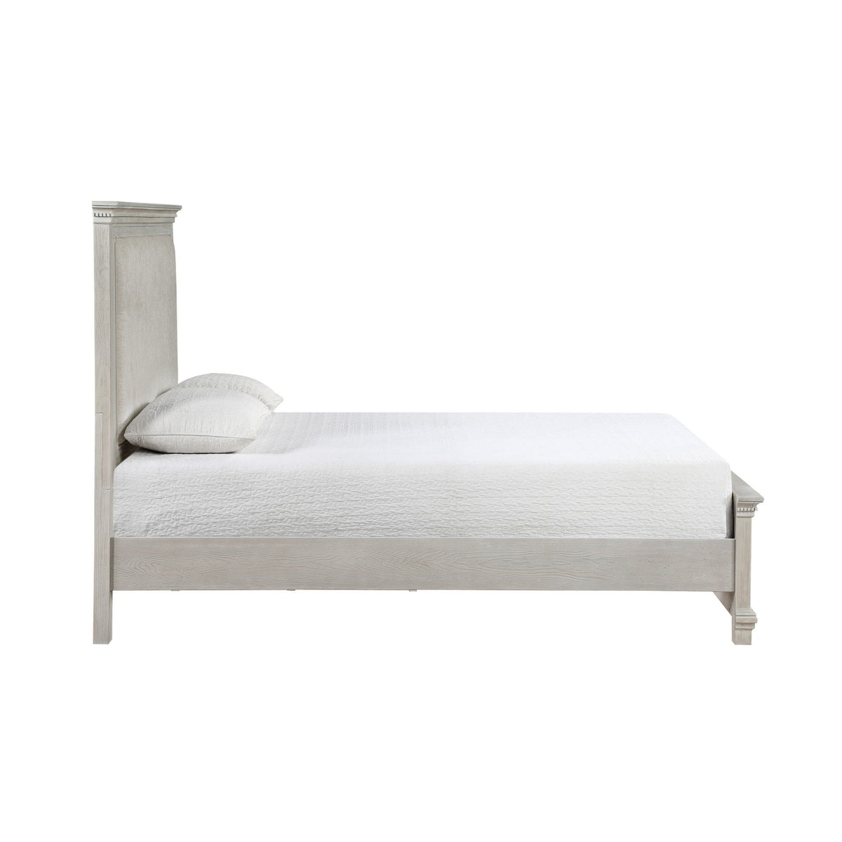 Silver Sands - 5/0 Queen Panel Footboard & Slats - Gray