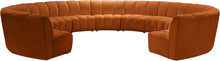 Load image into Gallery viewer, Infinity - 11 Piece Velvet Modular Sectional
