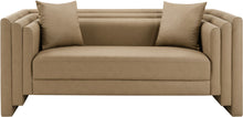 Load image into Gallery viewer, Everett - Vegan Leather 67" Upholstered Loveseat - Tan
