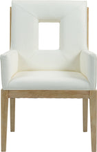 Load image into Gallery viewer, Gwendolyn - Faux Leather Dining Arm Chair With Natural Frame
