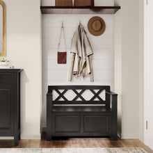 Load image into Gallery viewer, Amherst - Small Transitional Entryway Storage Bench
