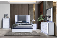 Load image into Gallery viewer, Ylime - 4 Piece Queen Bedroom Set (Bed, Dresser, Mirror, Nightstand) - Smooth White
