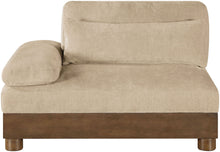 Load image into Gallery viewer, Turin - Chenille Fabric Upholstered Modular Arm Chair - Walnut Base
