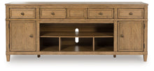 Load image into Gallery viewer, Sharlance - XL TV Stand With Fireplace Option - Light Brown
