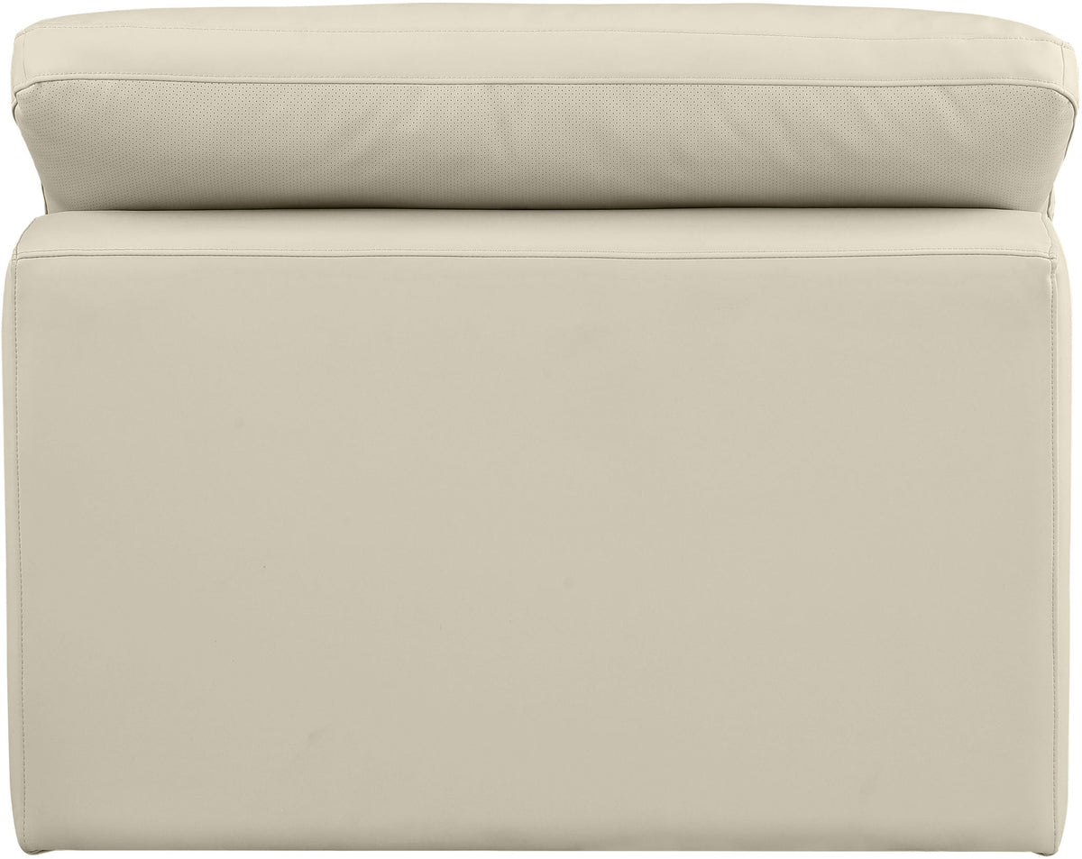 Comfy - Faux Leather Armless Chair