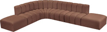 Load image into Gallery viewer, Arc - Faux Leather 7 Piece Corner Modular Sofa
