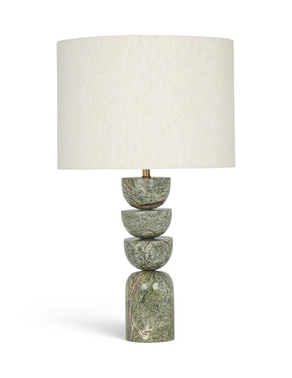 Opus - Linen Textured Fabric And Brass Table Lamp