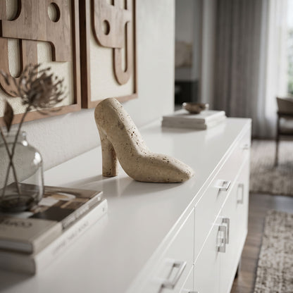 Meryl - Travertine Tabletop Object