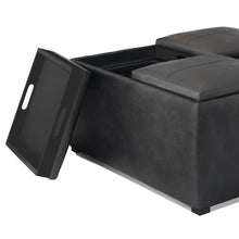 Load image into Gallery viewer, Avalon - Upholstered Square Coffee Table Storage Ottoman
