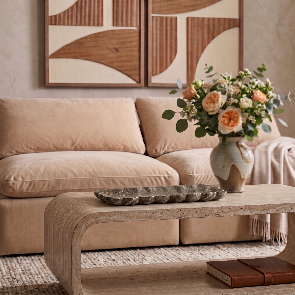 Ruffalo - Travertine Tray
