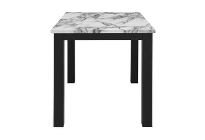 D8032 - 5 Piece Dining Room Set (Dining Table And Dining Chair) - Black / White