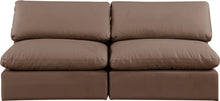 Load image into Gallery viewer, Comfy - Faux Leather Modular Armless Sofa 2 Seats
