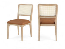 Load image into Gallery viewer, Atrium - Upholstered Seat Dining Chair With Brushed Natural Base (Set of 2)
