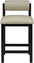 Load image into Gallery viewer, Roundhill - Faux Leather Counter Stool - Black Frame
