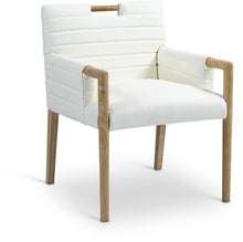 Load image into Gallery viewer, Aimee - Dining Arm Chair - Light Brown Legs
