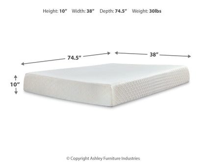 10 Inch Chime Memory Foam - Firm Memory Foam Mattress - Ego Home Furniture