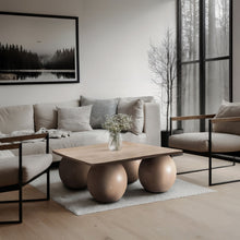 Load image into Gallery viewer, Fitch - Oak Veneer Coffee Table - 4 Legs
