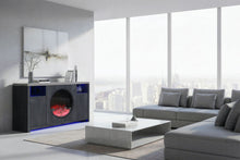 Load image into Gallery viewer, Nyla - 60" Entertainment Unit With Speakers And LED - Dark Gray / Light Gray
