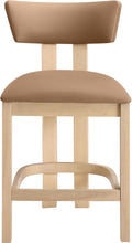 Load image into Gallery viewer, Lavrin - Vegan Leather Counter Stool (Set of 2) - Natural Base
