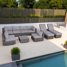 Load image into Gallery viewer, Seating Set With Cushions Handcrafted Wicker Design
