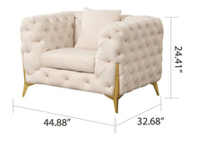 Load image into Gallery viewer, Galaxy Home Contempo Chair in Beige
