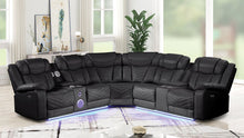 Load image into Gallery viewer, Galaxy Home Challenger Reversible Sectional Black image
