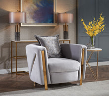 Load image into Gallery viewer, Galaxy Home Chanelle Chair in Gray
