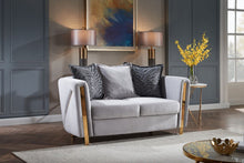 Load image into Gallery viewer, Galaxy Home Chanelle Loveseat in Gray
