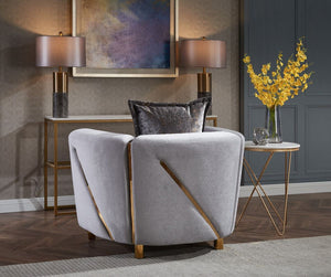Galaxy Home Chanelle Chair in Gray