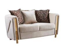 Load image into Gallery viewer, Galaxy Home Chanelle Loveseat in Cream image
