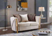 Load image into Gallery viewer, Galaxy Home Chanelle Loveseat in Cream
